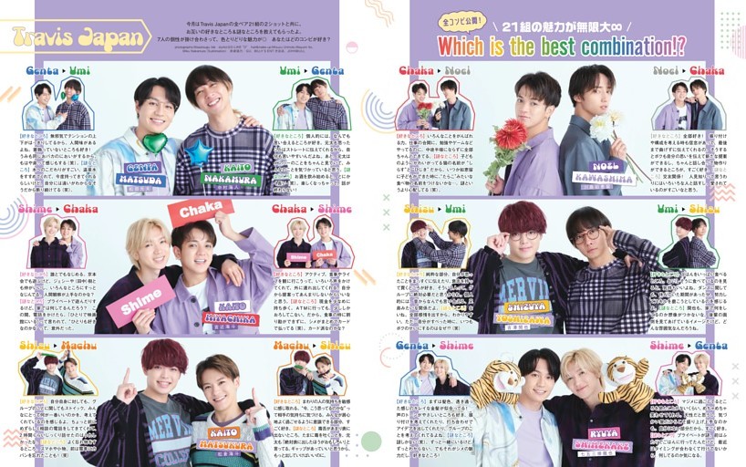 Travis Japan　全コンビ公開！ 21組の魅力に迫る