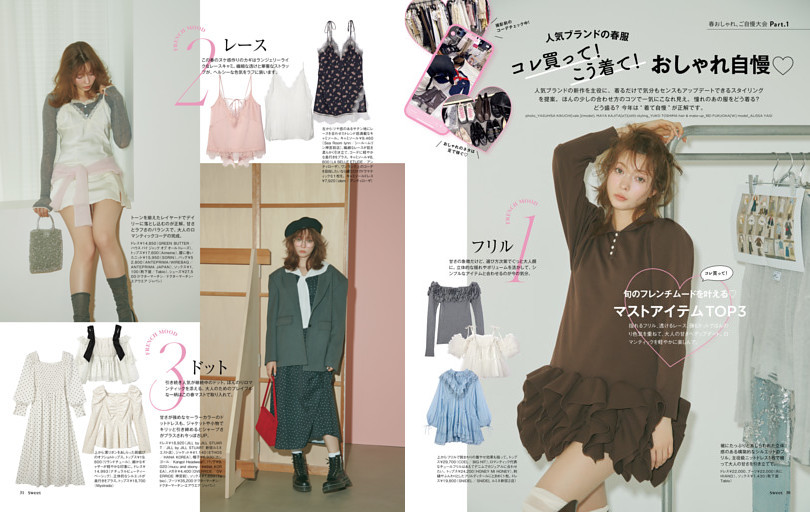 Part１　人気ブランドの春服　コレ買って！こう着て！おしゃれ自慢