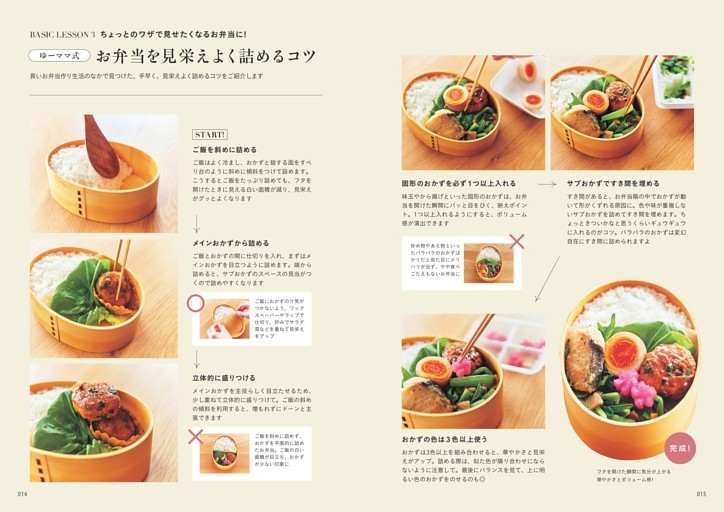 （BASIC LESSON 3）ゆーママ式 お弁当を見栄えよく詰めるコツ