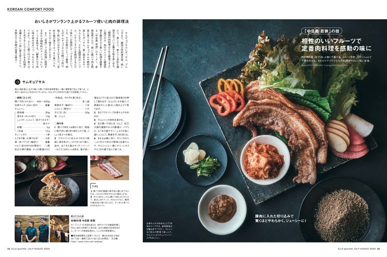 「中目黒 若狭」の技 相性のいいフルーツで定番肉料理を感動の味に