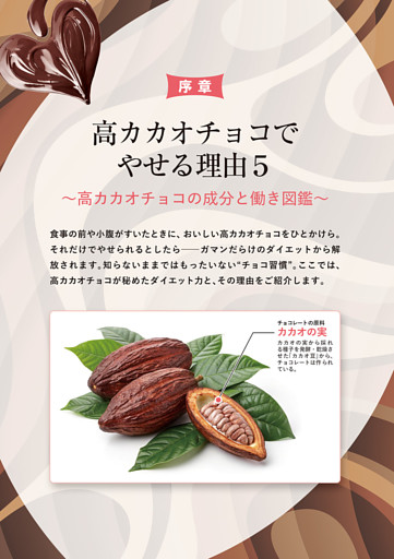 序章　高カカオチョコでやせる理由５　～高カカオチョコの成分と働き図鑑～