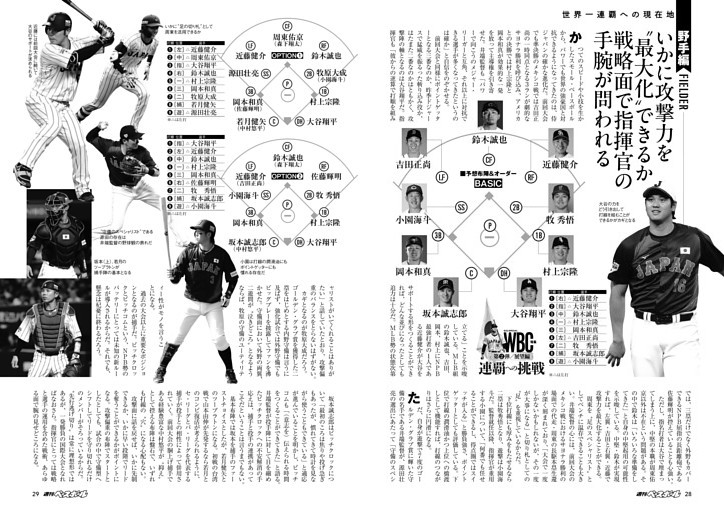 侍ジャパン戦力分析 野手編