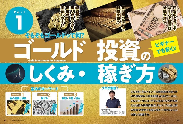 ゴールド投資のしくみ・稼ぎ方