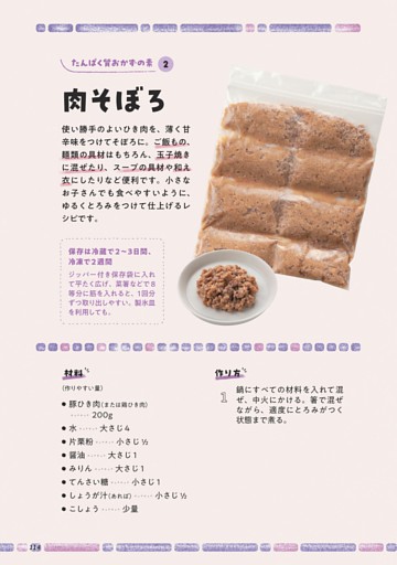 たんぱく質おかずの素2 肉そぼろ