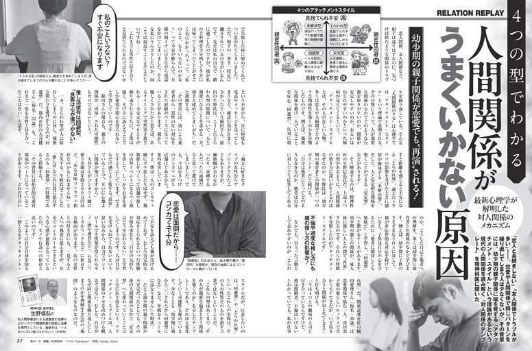 4つの型でわかる 人間関係がうまくいかない原因 ／モノクロ特集4