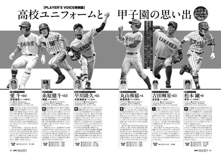 PLAYER'S VOICE特別版 高校ユニフォームと甲子園の思い出