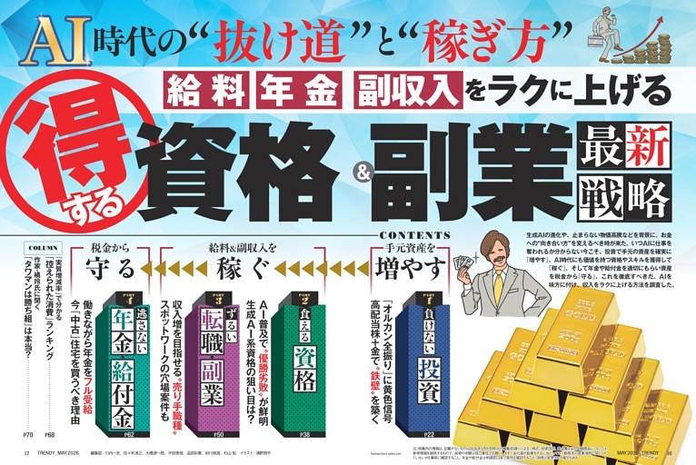 特集１ 給料　年金　副収入をラクに上げる　得する資格＆副業　最新戦略