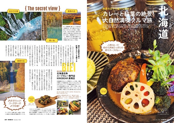 北海道 カレーと紅葉の絶景！大自然満喫クルマ旅