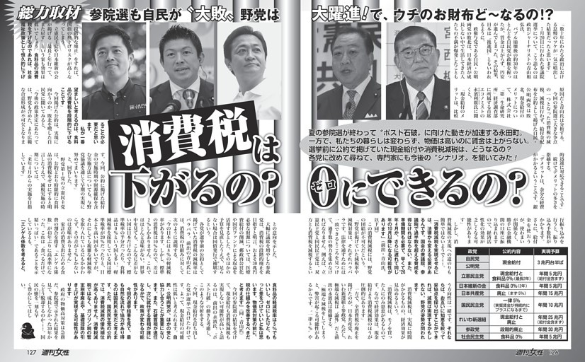 【自民は大敗、野党は大躍進】消費税は下がるの？ ゼロにできるの？