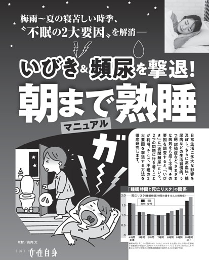 いびき＆頻尿を撃退！ 朝まで熟睡マニュアル