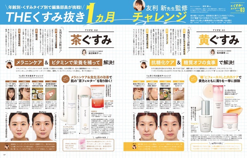 PART3 年齢別　くすみタイプ別で編集部員が挑戦! 友利新先生監修THEくすみ抜き1ヵ月チャレンジ