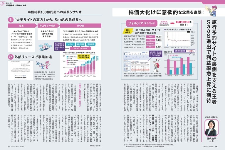 特集１ 旅行予約サイトの裏側を支える王者　ＳａａＳ進出で利益率急上昇に期待