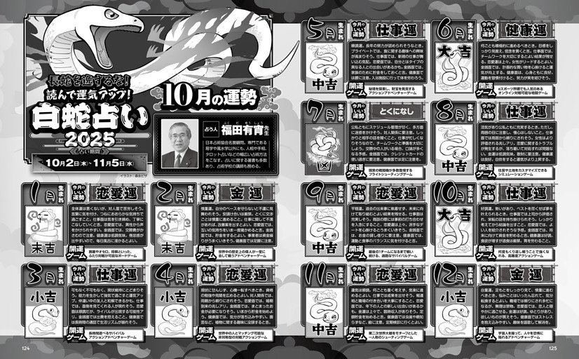 白蛇占い2025