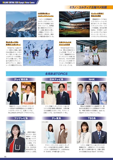 ミラノ・コルティナ五輪マメ知識／各局放送TOPICS