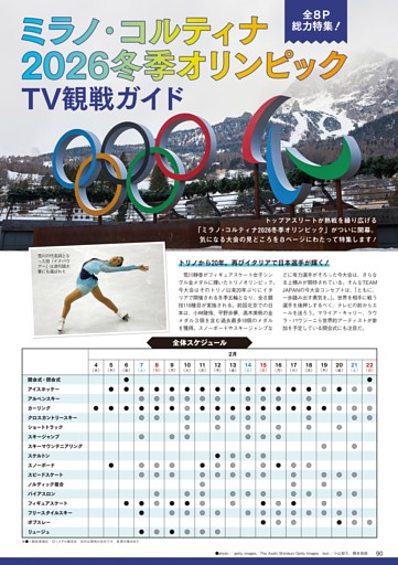 前回大会を超えるメダルラッシュなるか!? ミラノ・コルティナ2026 冬季五輪 TV観戦ガイド