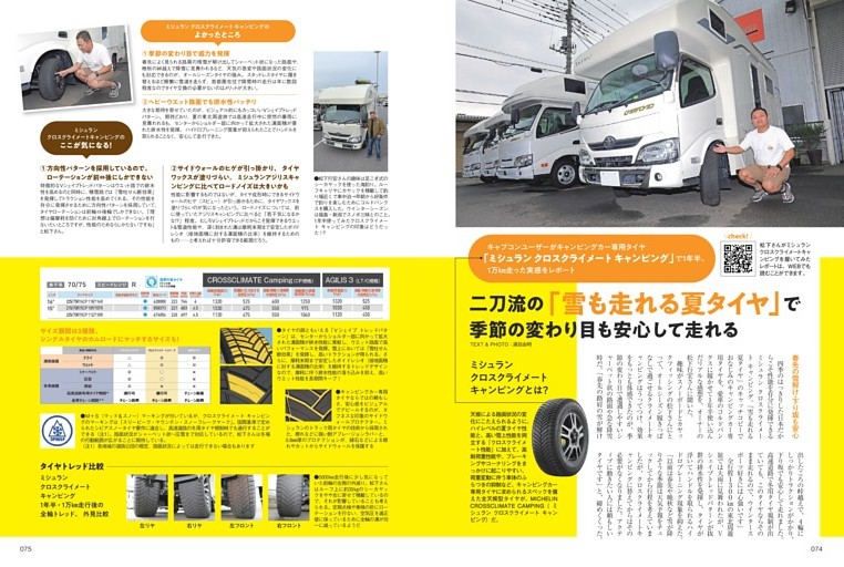 キャンピングカー専用タイヤ１万km走行レポート