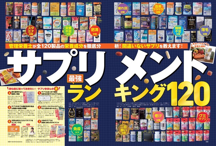サプリメント 最強ランキング120