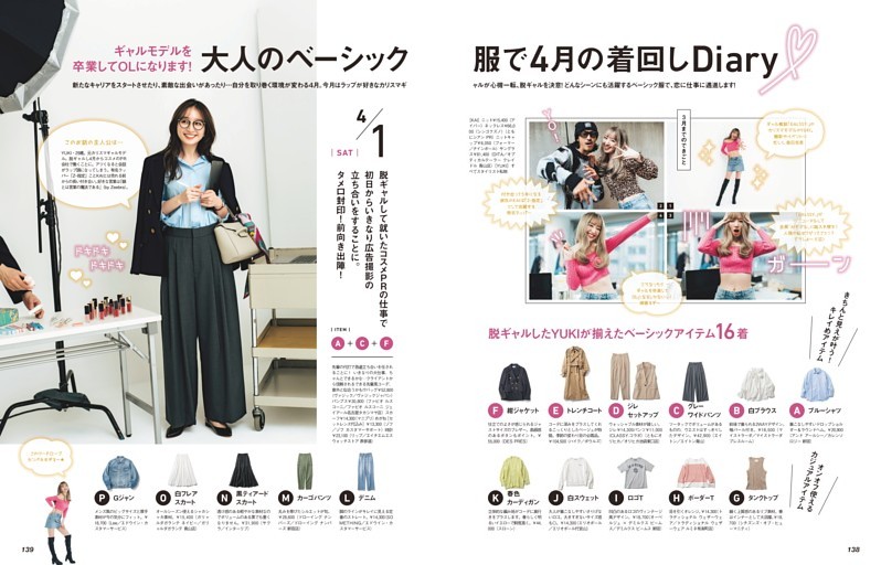 大人のベーシック服で4月の着回しDiary