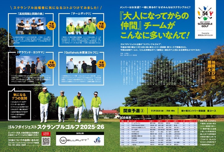 スクランブルゴルフ大会レポート