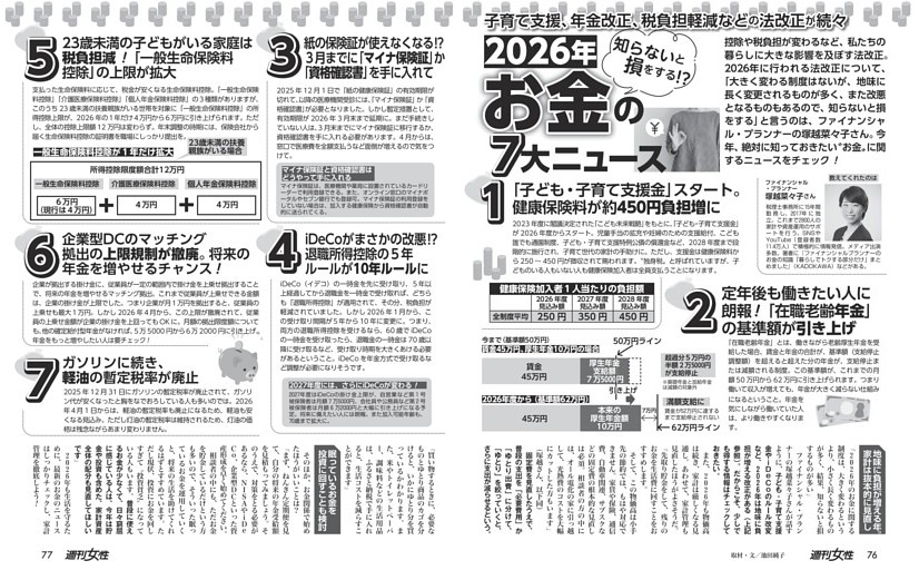 【知らないと損をする!?】2026年「お金」の7大ニュース