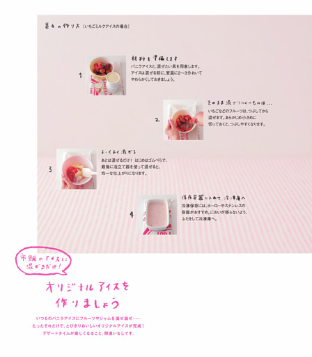 オリジナルアイスを作りましょう／基本の作り方