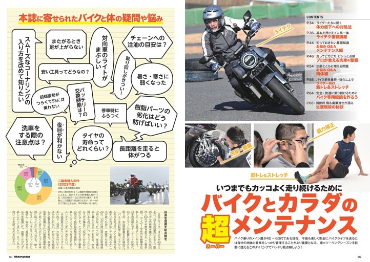 【特集】バイクとカラダの超メンテナンス