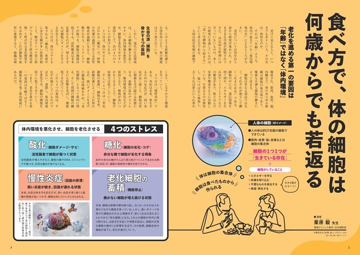 食べ方で、体の細胞は何歳からでも若返る
