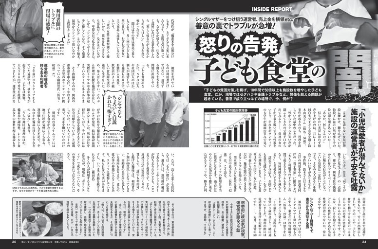 怒りの告発 子ども食堂の闇 ／モノクロ特集3