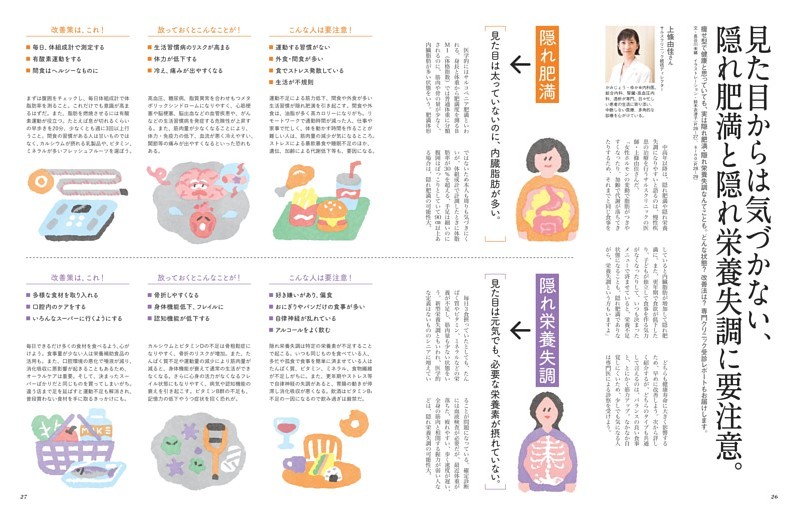 見た目からは気づかない、隠れ肥満と隠れ栄養失調に要注意。