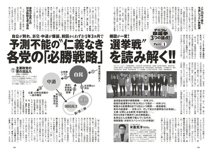 ナニコレ珍選挙　3つの論点！Part1　予測不能の“仁義なき選挙戦”各党の「必勝戦略」を読み解く!!