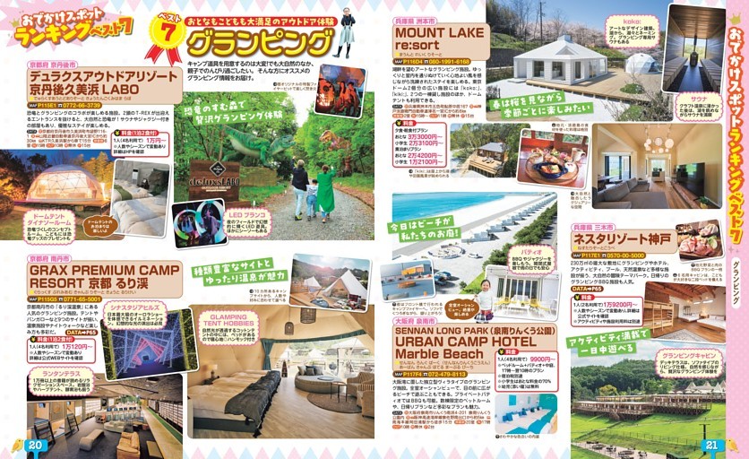 おでかけスポットランキングベスト7／グランピング