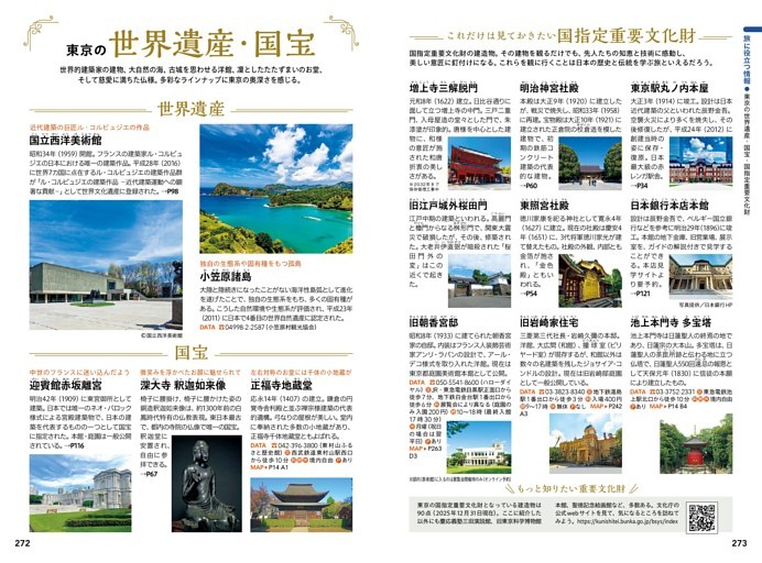 旅に役立つ情報／東京の世界遺産・国宝・国指定重要文化財