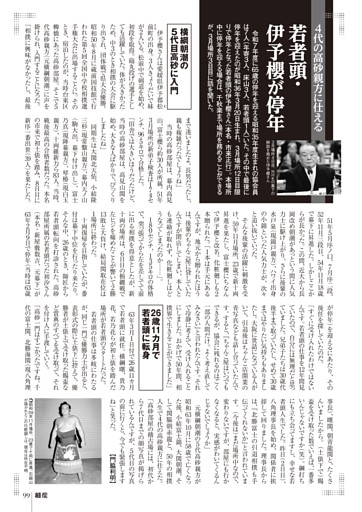 若者頭・伊予櫻が停年