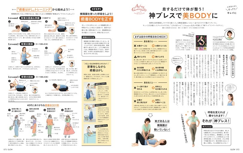 “くびれ母ちゃん”ことYumico先生の痩せる呼吸法　息するだけで体が整う「神ブレス」で美BODYに