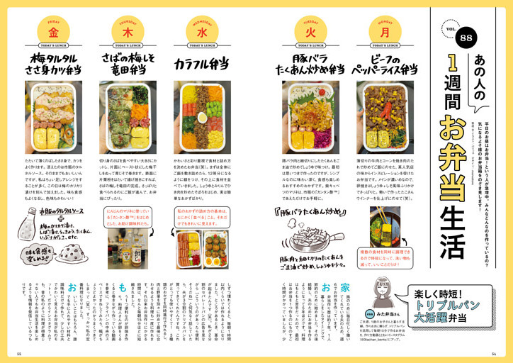 あの人の1週間お弁当生活