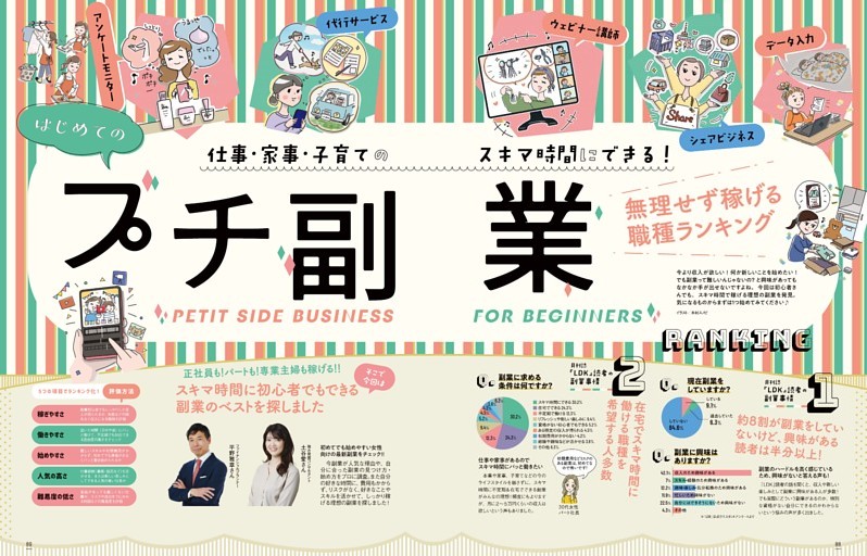 仕事・家事・子育てのスキマ時間にできる! プチ副業 無理せず稼げる職種ランキング