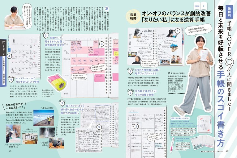 職種別・手帳LOVER9人に聞きました！ 毎日と未来を好転させる 手帳のスゴイ書き方